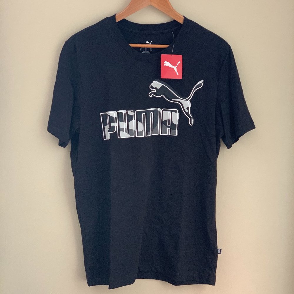 Puma Tee-shirt: Black with Camo Logo - NWT - Picture 9 of 9